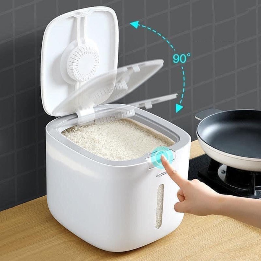 Thùng Đựng Gạo ECOCO - Chống Ẩm, Chống Mối Mọt - Loại 5kg và 10kg - Chính Hãng
