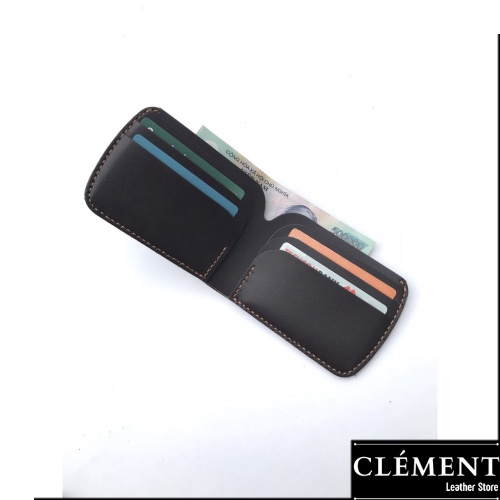 Ví da nam cao cấp, bóp ví nam da bò thật Clément – CM013 - BH 12 tháng - Full box