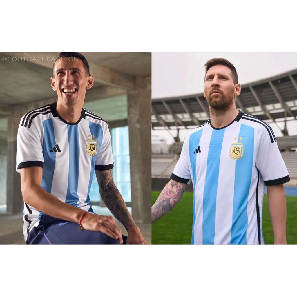 Áo Thun Số 22-23 Câu Lạc Bộ Argentina Sân Nhà s-2xl