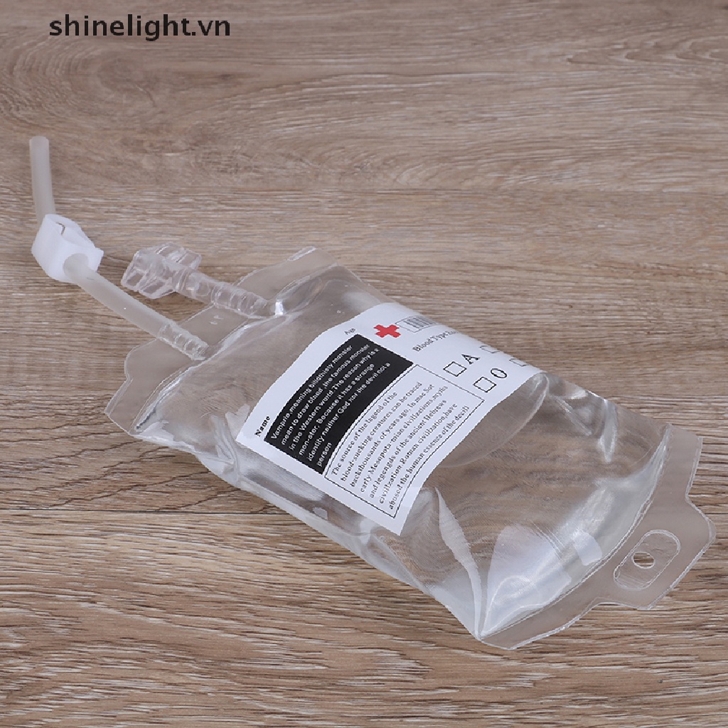 Túi Đựng Nước Bằng PVC 350ml Dùng Hóa Trang Ma Cà Rồng Dịp Halloween