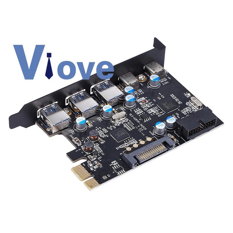 Card Mở Rộng Pci-E 5 Cổng Sang Usb 3.0 + Type C Thẻ | BigBuy360 - bigbuy360.vn
