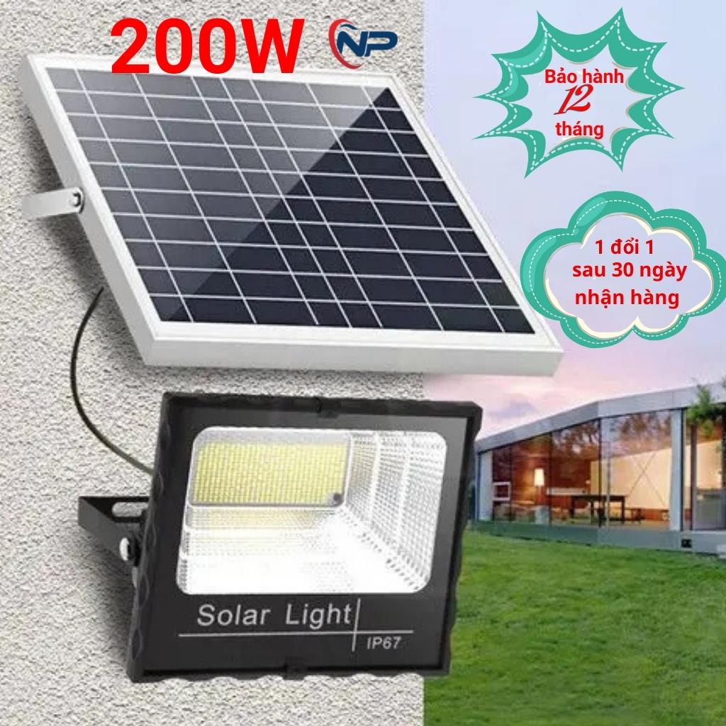 Đèn năng lượng mặt trời sân vườn đèn pha 1 khoang đơn 40W,60W,100W,200W điều khiển cảm biến IP67