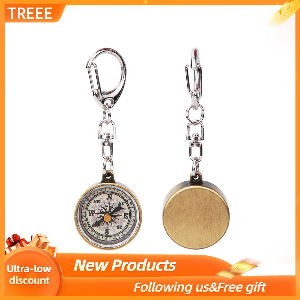 Treee Pocket Compass Mini Navigation Tools Survival Durable for Camping Hiking