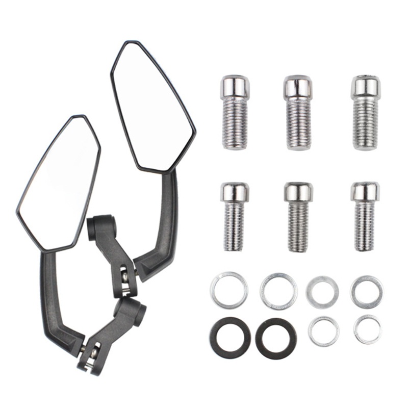 Bộ 2 Gương Chiếu Hậu Xoay Được Gắn Tay Lái Xe Máy Chống Điểm Mù EDB * 2x