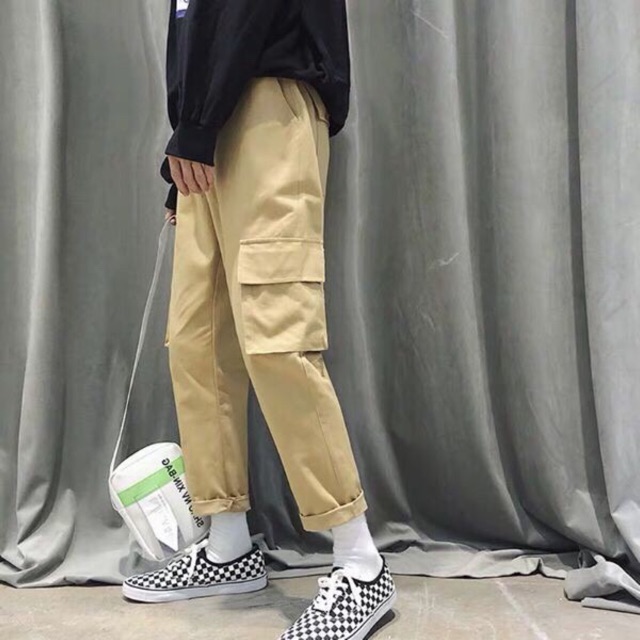 Quần kaki túi hộp dày đẹp hàng qc chuẩn tag mạc