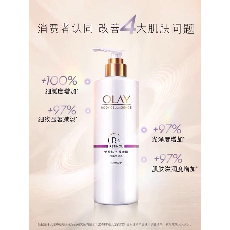 Dưỡng Thể Trắng Da Olay Retinol B3 Mẫu Mới 2022