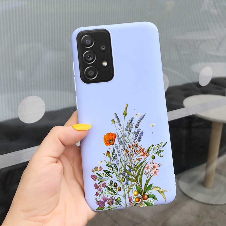 Ốp Điện Thoại Mềm Nhám Họa Tiết Hoa Cúc Dễ Thương Cho Samsung Galaxy A13 4G / 5G / A53S / A33 / A73 /A53