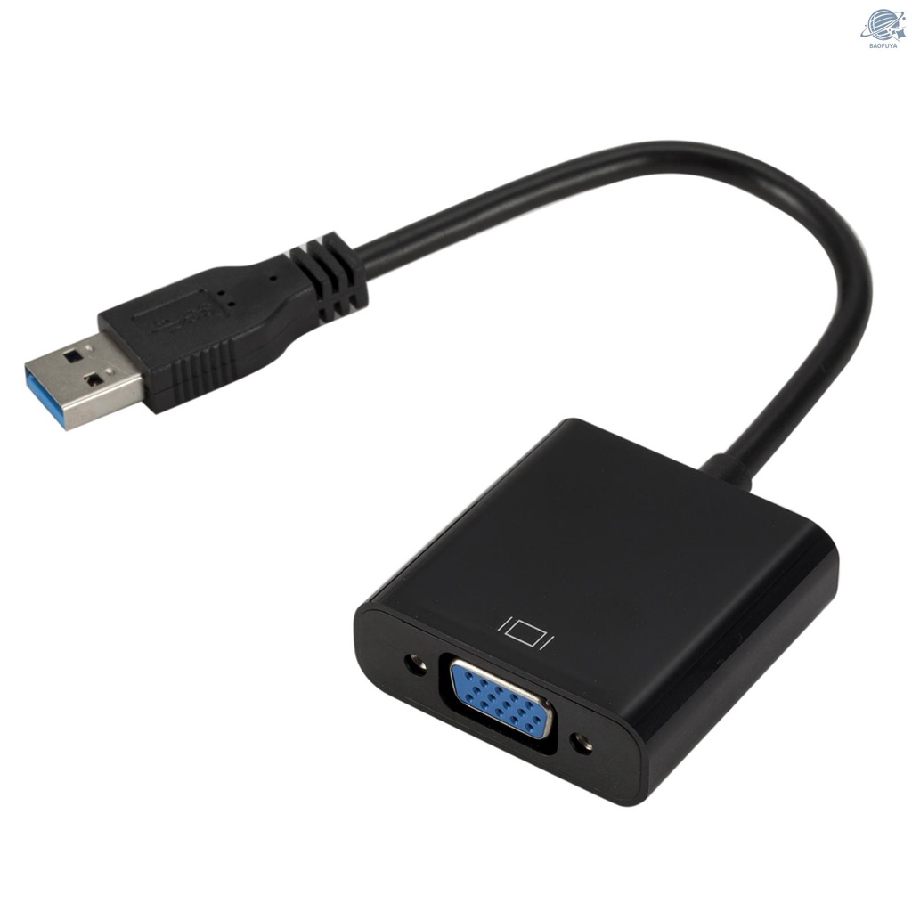 BF USB3.0 To VGA Adapter USB to VGA External Video Card VGA Converter for Desktop Laptop PC to Monitor Projector