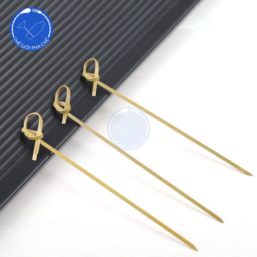 Tăm xiên trang trí bằng tre décor ly cocktail