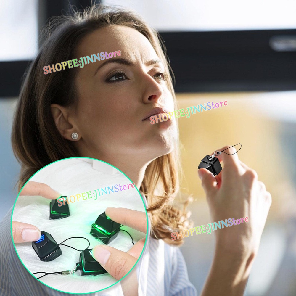 Móc Khóa Công Tắc Cơ JINN Kiểm Tra Công Tắc Bàn Phím Với Đèn LED Giảm Căng Thẳng