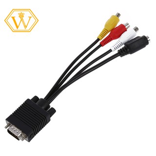Dây cáp S-Video chuyển đổi từ cổng VGA sang TV S-Video RCA cho máy tính