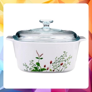 Nồi thủy tinh vuông Pháp Corningware A-1.5-PVG 1.5L
