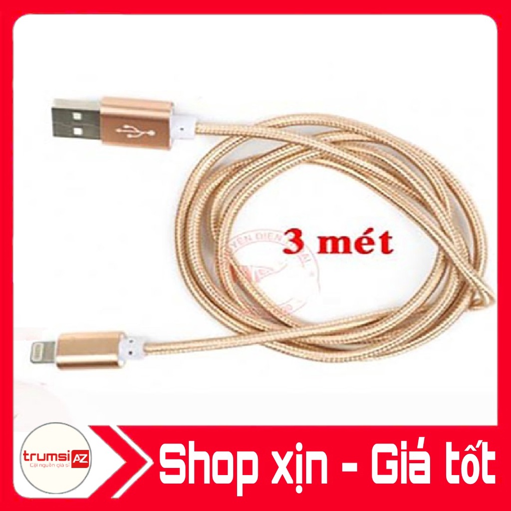 Cáp sạc dây DÙ DÀI 3m cổng IP