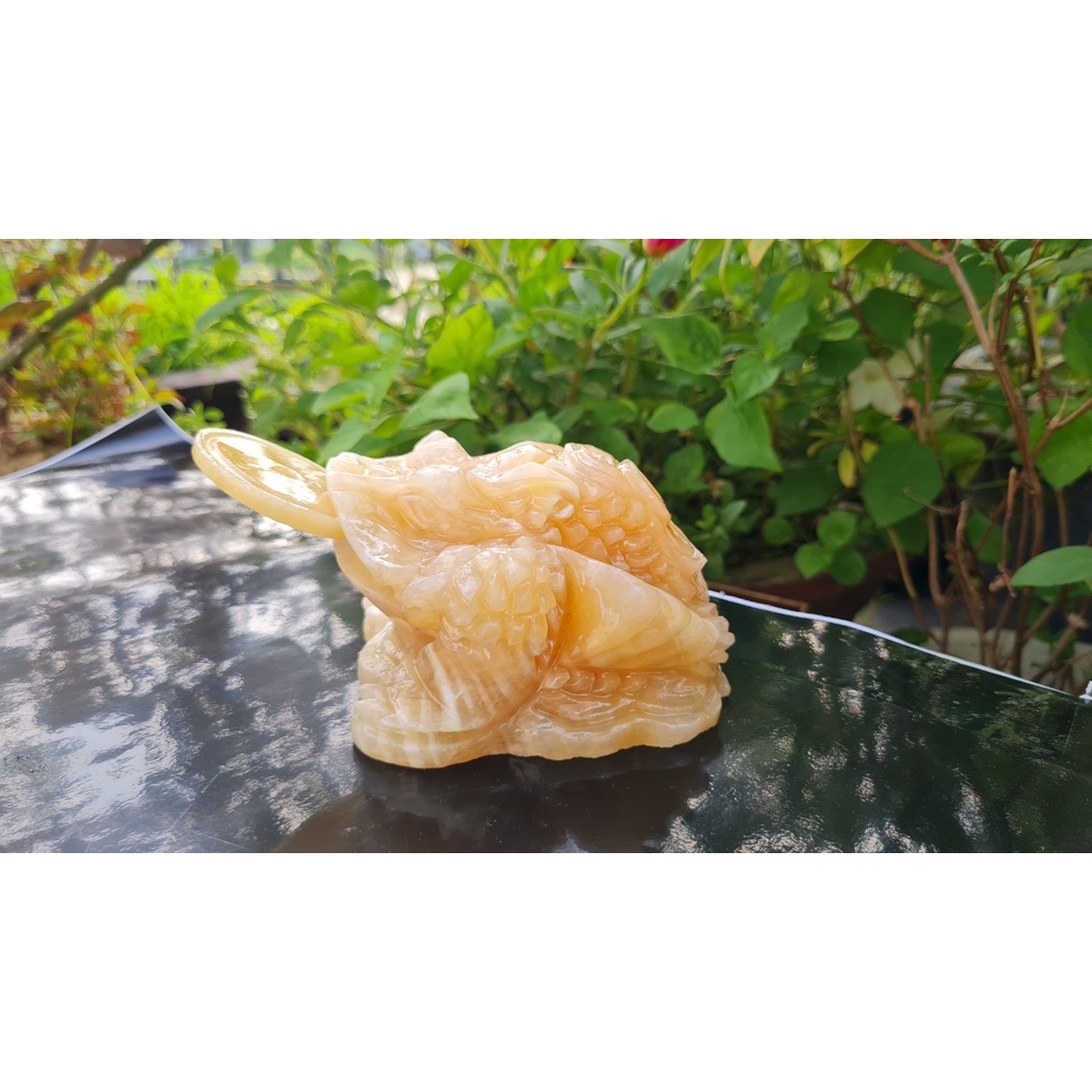 Thiềm Thừ Đá Ngọc Hoàng Long  kích thước 10cm