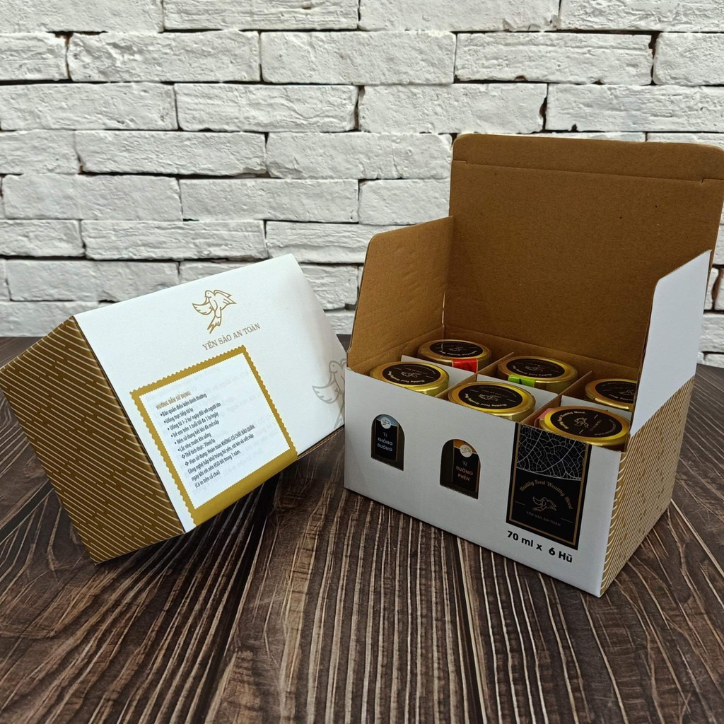 Lốc 6 hũ yến tươi chưng Hạt Chia (70ml) - Tốt cho hệ tiêu hoá | BigBuy360 - bigbuy360.vn