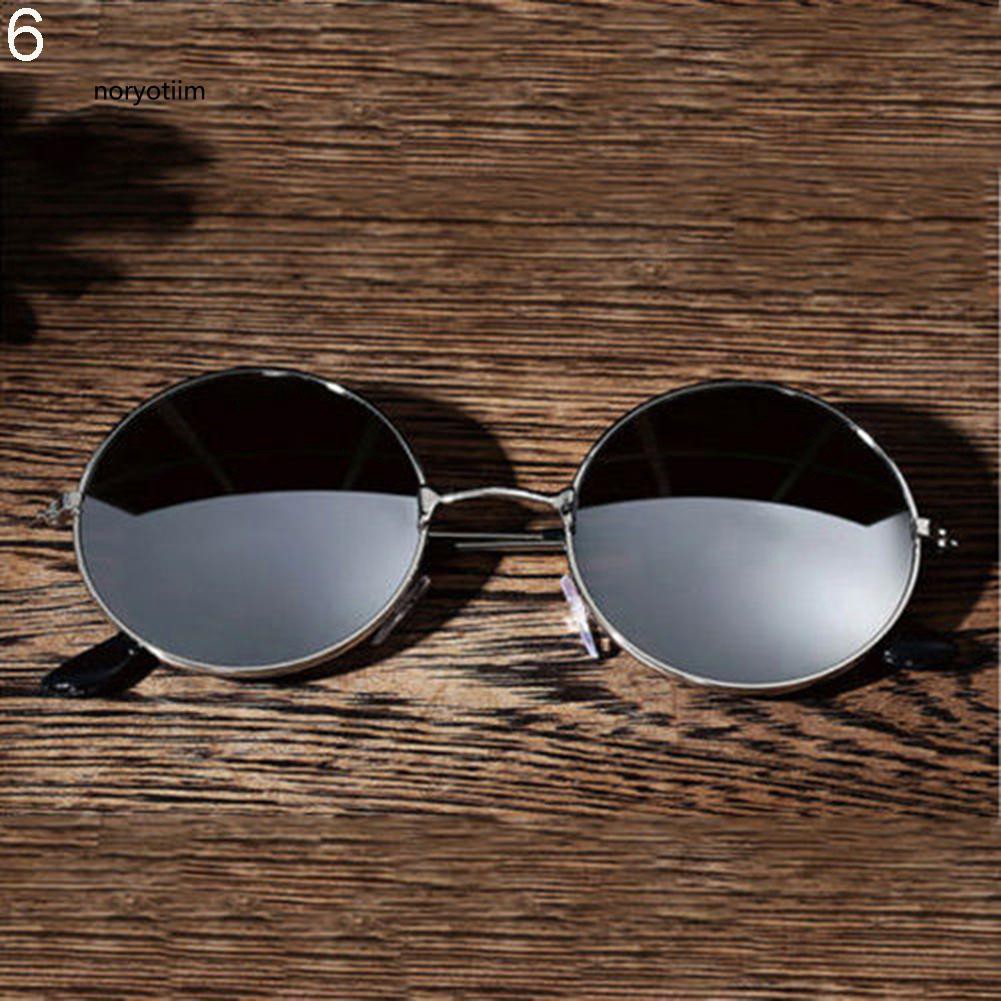 NYTM_Men's Women's Round Mirror Lens Glasses Outdoor UV Protection Sunglasses Eyewear | BigBuy360 - bigbuy360.vn