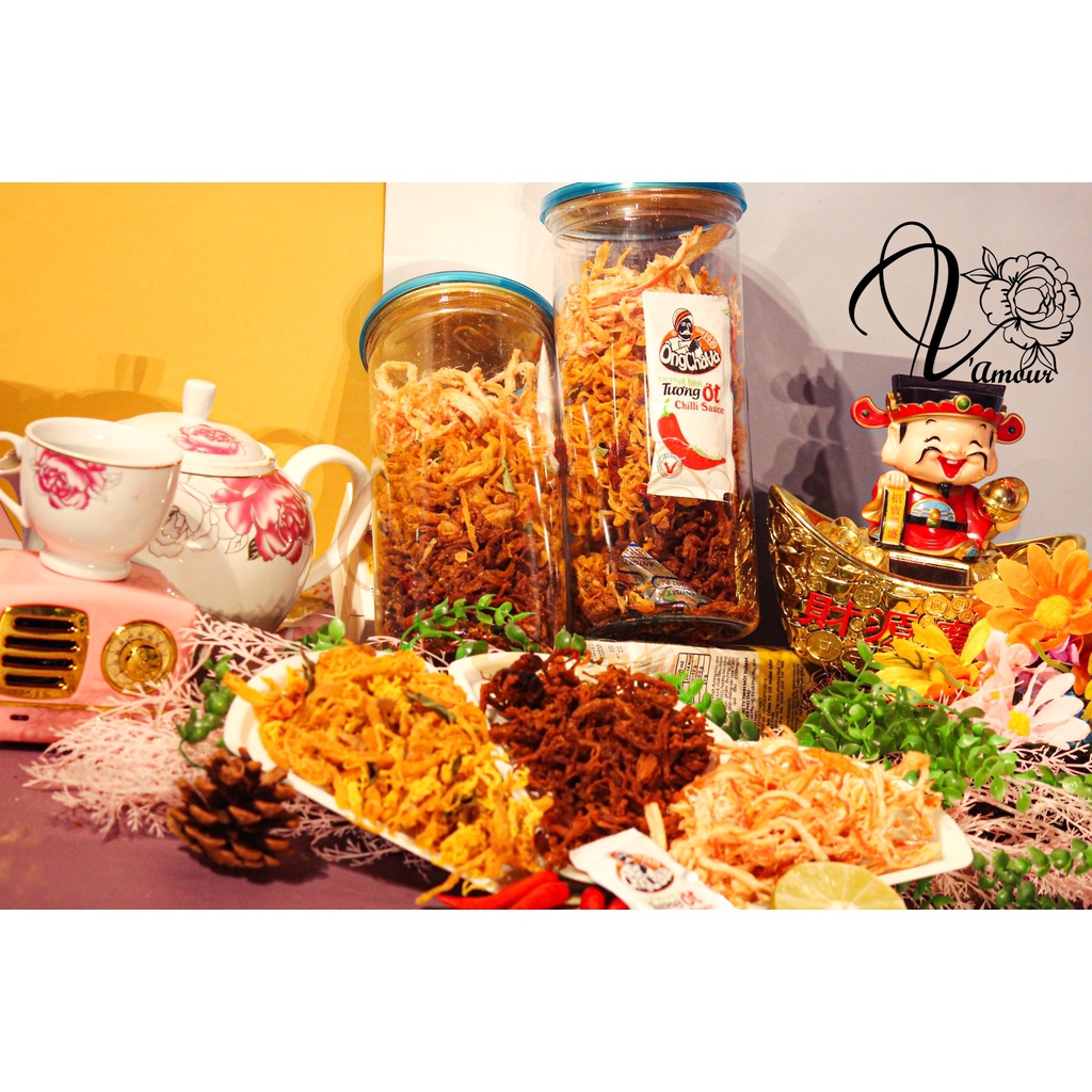 Khô mix 3 vị heo, gà, mực 300gr | BigBuy360 - bigbuy360.vn