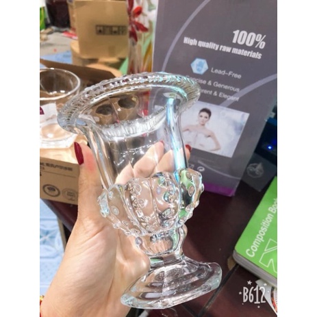 LY CẮM PHẬT THỦ THUỶ TINH ĐỂ PHẬT THỦ LỌ TRỒNG HOATHỦY TINH