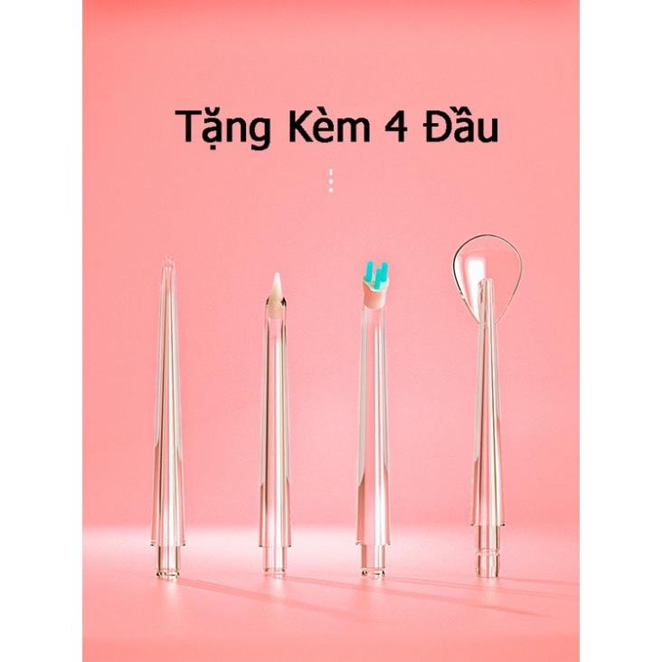 Máy tăm nước cầm tay xiaomi - Tăm nước xịt vệ sinh làm sạch kẽ răng miệng công nghệ Châu Âu, 3 chế độ xịt chuẩn nha khoa