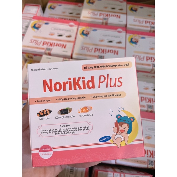 Siro Ăn Ngon Norikid Plus Tăng Miễn Dịch Sức Đề Kháng Sức Khỏe Cho Bé Từ 6 Tháng - 12 Tuổi Hộp 20 Ống