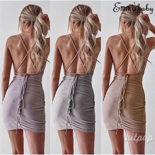 Đầm ôm body hai dây đính sequin lấp lánh quyến rũ dành cho nữ | BigBuy360 - bigbuy360.vn