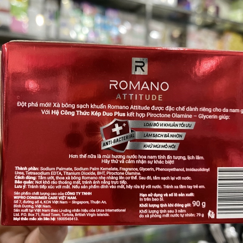 Xà bông thơm Romano Attitude sạch sảng khoái 90g