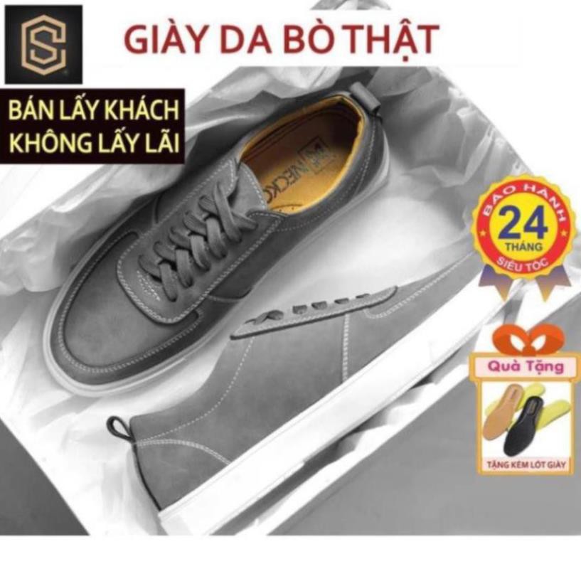 [Sale 3/3]Giày Thể Thao Nam Da Bò Thật Nguyên Tấm - Giầy Sneaker Nam Cao Cấp CHEAPSTOREVN CS419 (bảo hành 24 tháng) -pi9