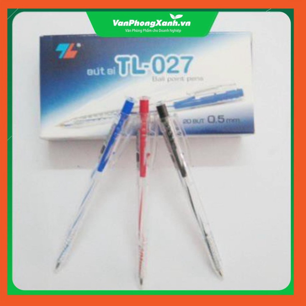 Bút bi TL027 (0.5mm)_xanh - đỏ -đen