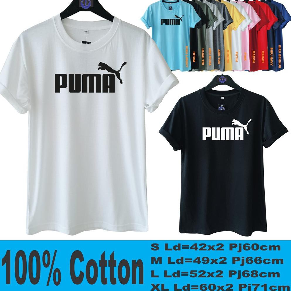Áo Thun Tay Ngắn In Logo Puma Guaranteed Ms010 Thời Trang Cho Nam Và Nữ