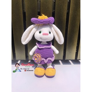 Thú len nhồi bông handmad - Thỏ handmade