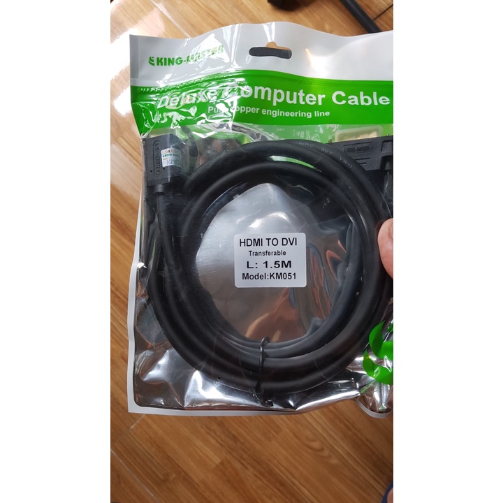 Cáp chuyển HDMI To DVI 1.5m 3m Kingmaster - Cáp chuyển HDMI sang DVI 1.5m