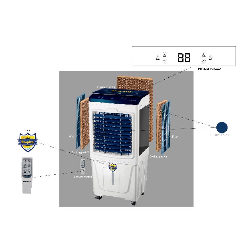 Quạt máy làm mát điều hòa không khí 35 lít Empire 5500