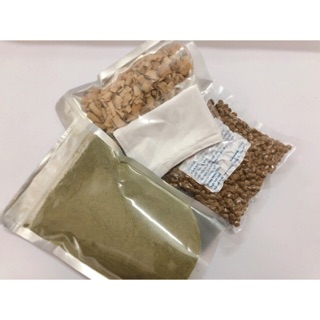 Combo 500g bột thạch găng xanh, 250g dừa khô sấy, 1 túi lọc bột tặng thêm200g trân châu