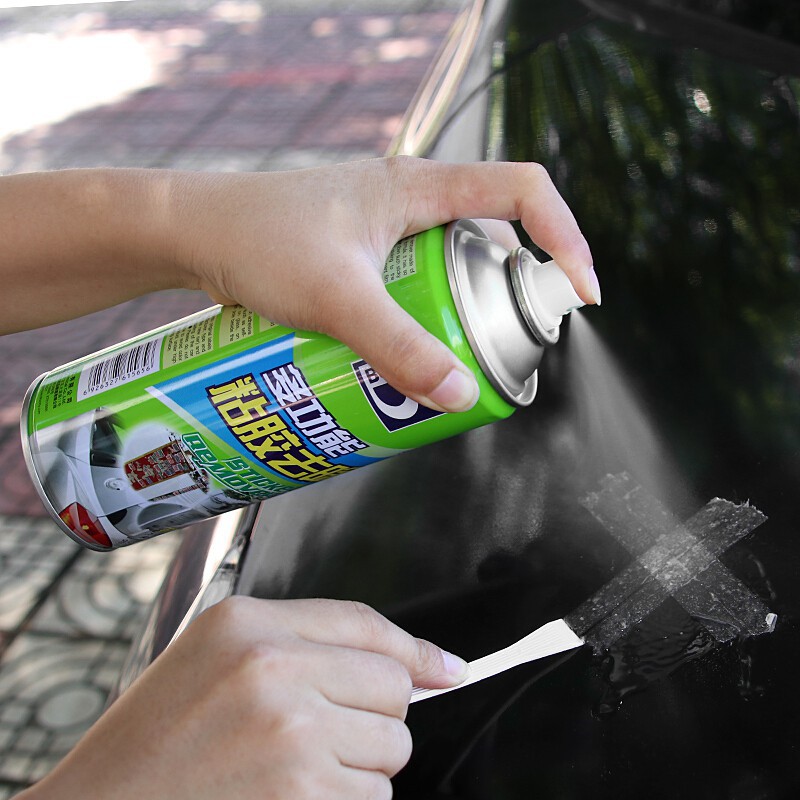 Dung dịch tẩy vết keo dán Sticker Remover 450ml bình xịt loại bỏ decal vết keo dính lâu ngày kính xe hơi