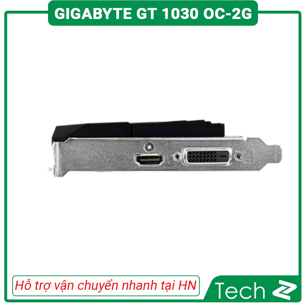 Card màn hình Gigabyte GT 1030 OC 2G (2GB GDDR5, 64-bit, DVI+HDMI)