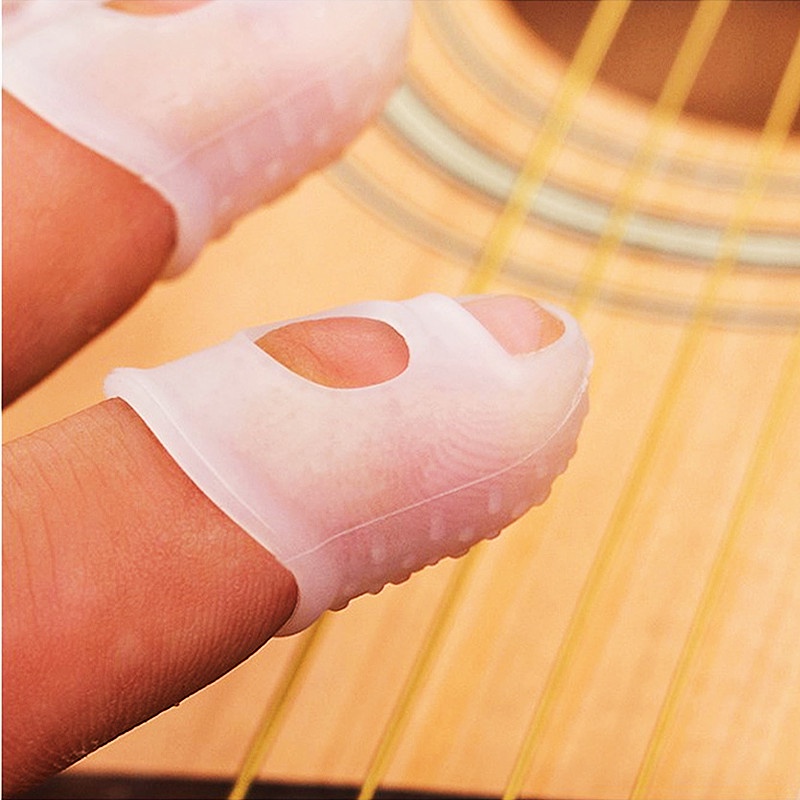 Set 5 găng ngón tay chống trượt hỗ trợ chơi đàn guitar tiện lợi