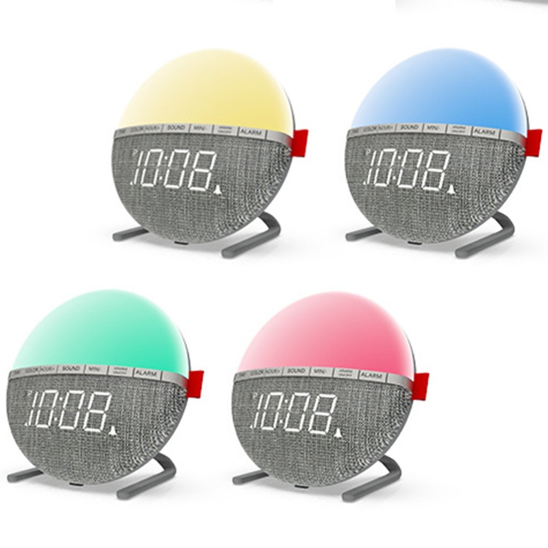 Đồng Hồ Báo Thức Kỹ Thuật Số Bằng Vải Thay Đổi Màu Sắc Độc Đáo Trang Trí Nhà Cửa / Văn Phòng