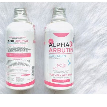 Kem Tắm Trắng Da Alpha Arbutin 3+ 350ml Thái Lan