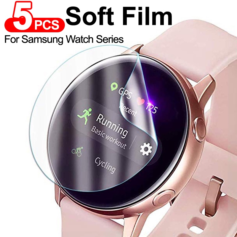 Bộ 5 Miếng Dán Màn Hình Dành Cho Đồng Hồ Samsung Galaxy Watch Active 1 2 44mm 40mm 3