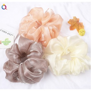 Cột Tóc Vải Scrunchies ( Lụa Bóng )