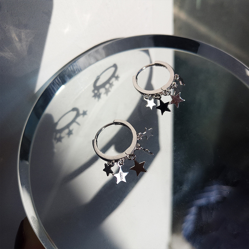 Bông Tai Bạc 925 Hình Ngôi Sao 22835 Phong Cách Hàn Quốc Thời Trang Cho Nữ
