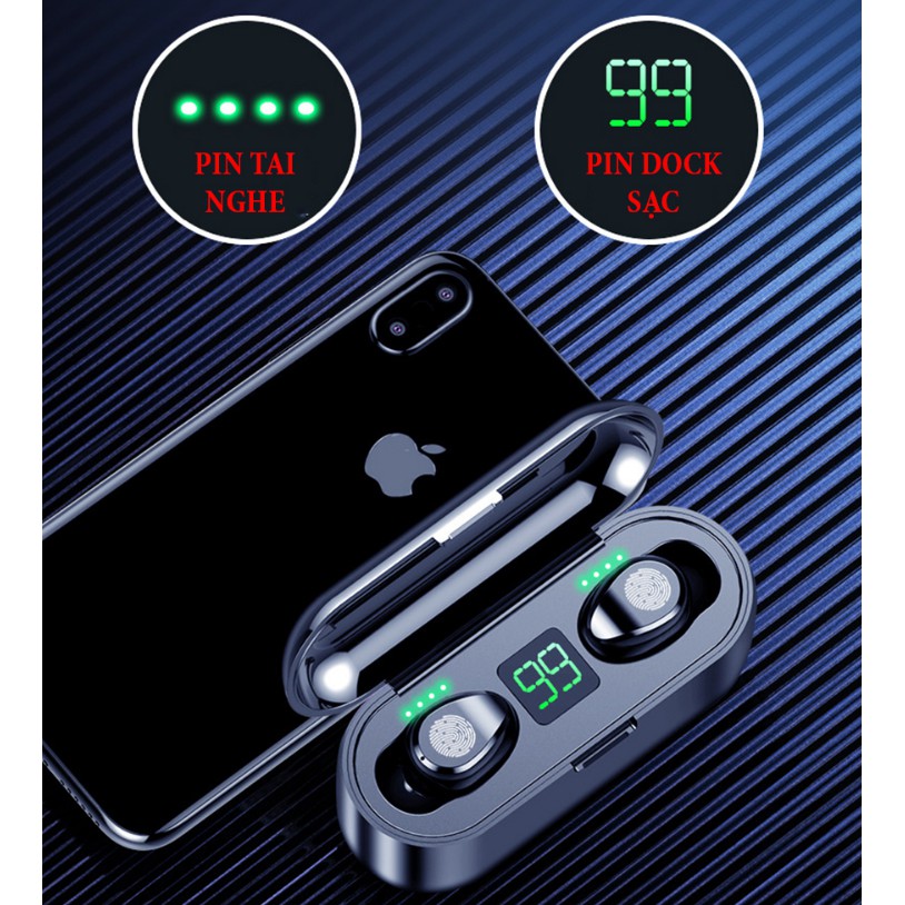 Tai nghe không dây M9 M32 Amoi F9 True Wireless 5.0 Cảm Ứng Vân Tay, Chống Nước Âm Thanh Hifi Chống Ồn