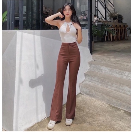 Quần ống loe dáng dài mẫu mới hot hit 2022 mã 8022