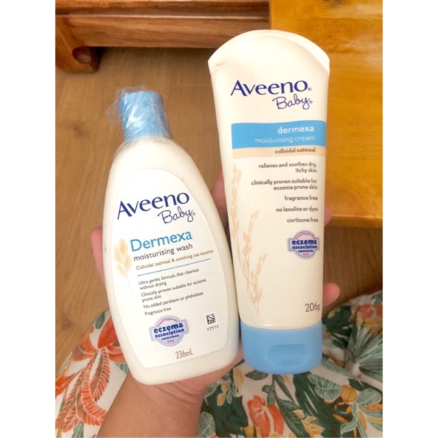 [Da chàm, dị ứng] Sữa tắm, dưỡng ẩm AVEENO ECZEMA