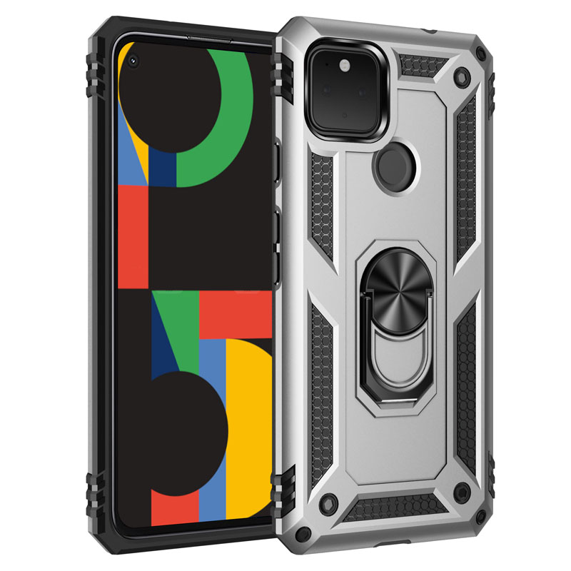 Ốp điện thoại Lekaari có nhẫn đỡ từ tính cao cấp cho Google Pixel 5 Xl 4a 5g 4 3a