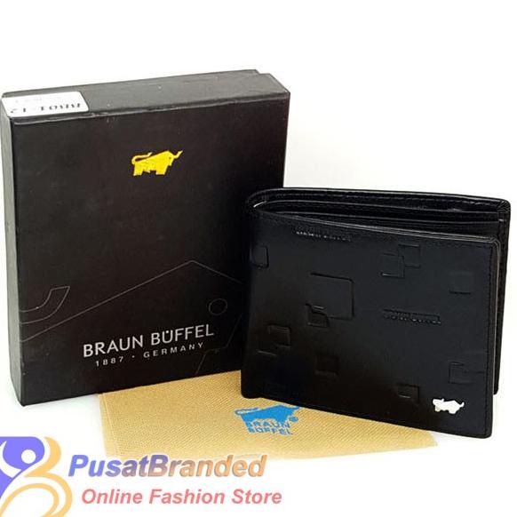 Ví Da Nam Nhập Khẩu Chất Lượng Cao | Braun BUFFEL BB01-12 Đen
