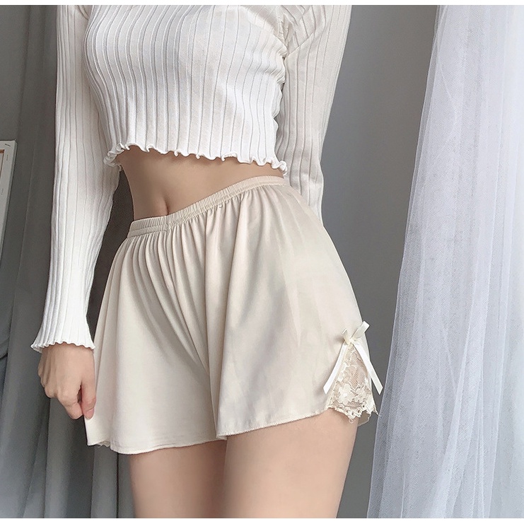 Quần đùi ngắn nữ dây nơ quyến rũ, quần short đùi nữ mặc nhà freesize 70kg | BigBuy360 - bigbuy360.vn