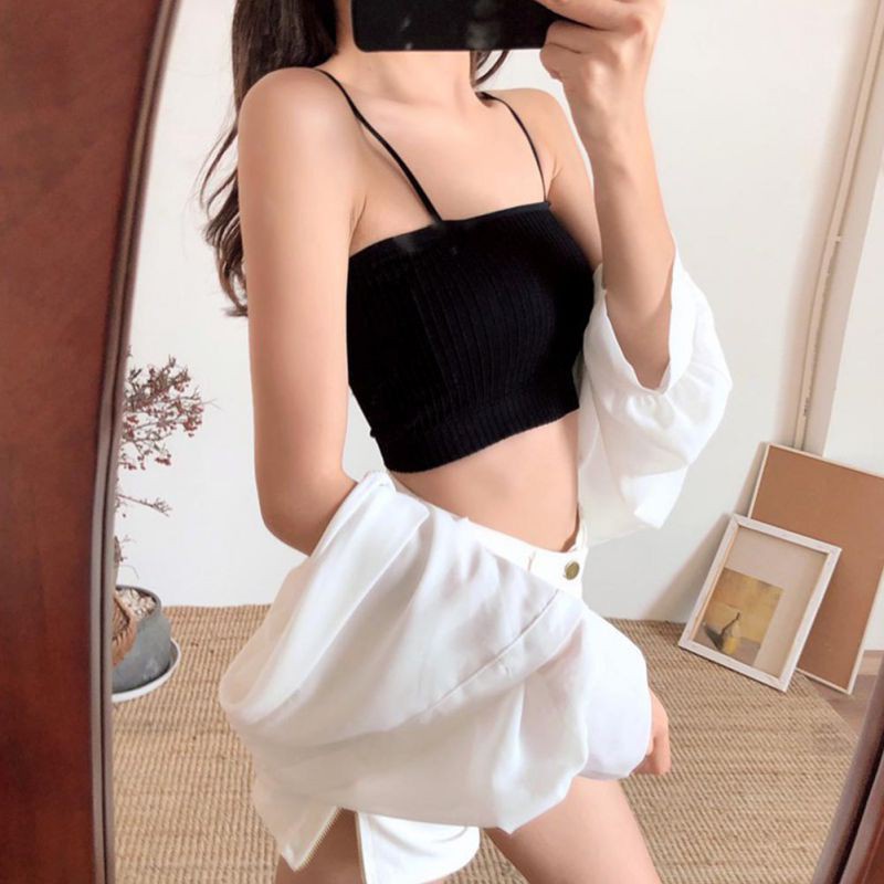 Áo ống ôm ngực có dây quai dễ thương cho nữ | BigBuy360 - bigbuy360.vn