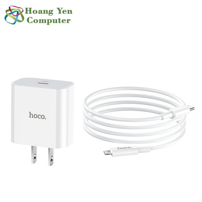 Bộ Sạc Nhanh 20W Cho IP,tablet Hoco C76 + Cáp Sạc TYPE C (QC3.0,PD 20W)-BH 1 Năm