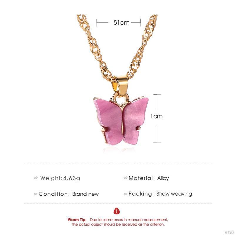 Dây chuyền hình bướm thiết kế xinh xắn thời trang cho nữ